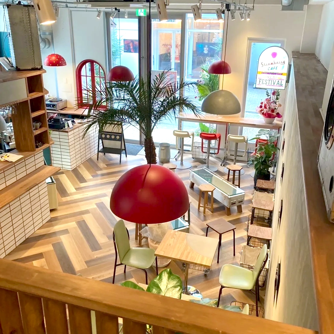 店内の2階からの写真